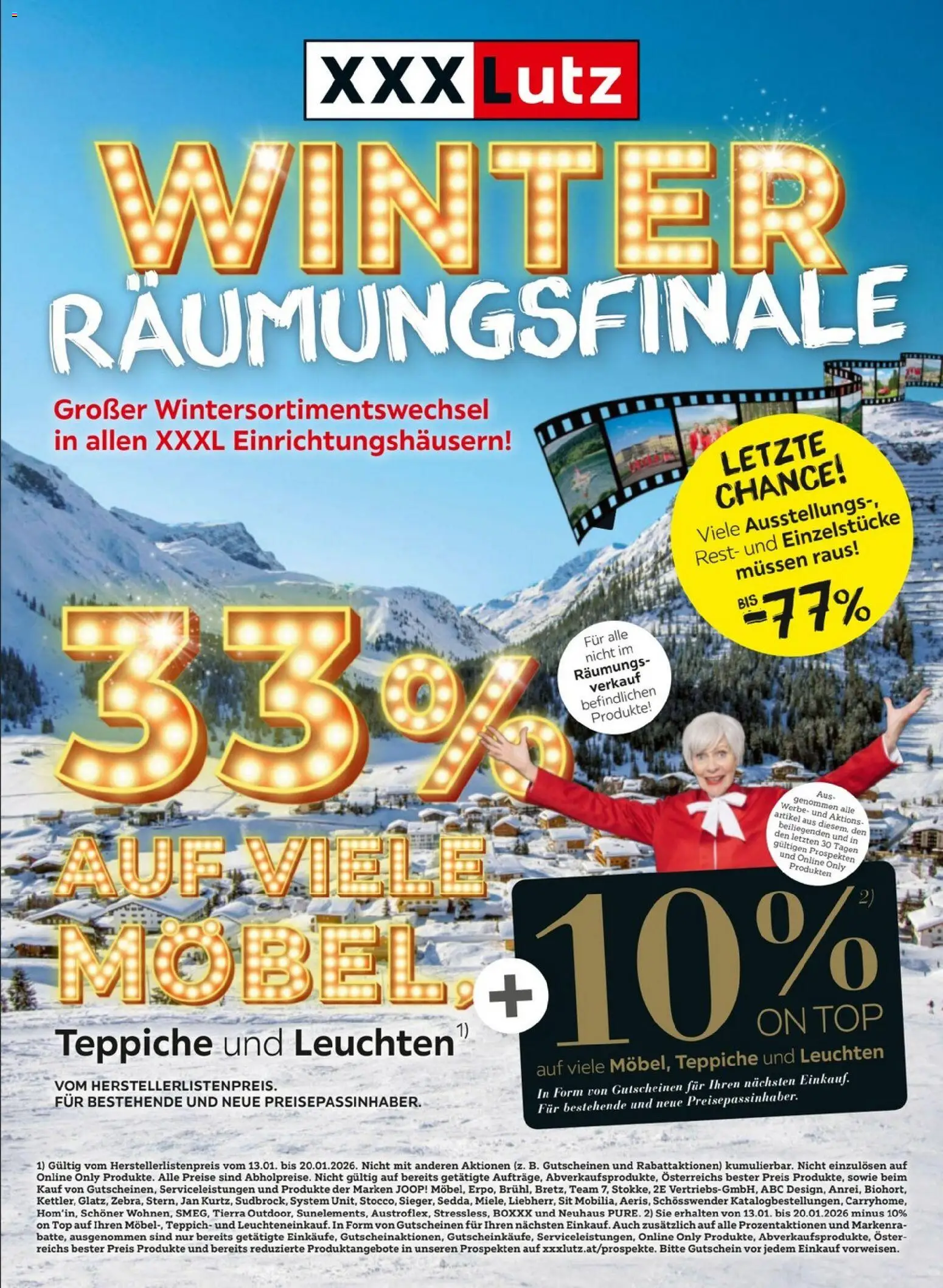 XXXLutz Winter Räumungsverkauf - Seite 1- gültig ab 13.01.2026