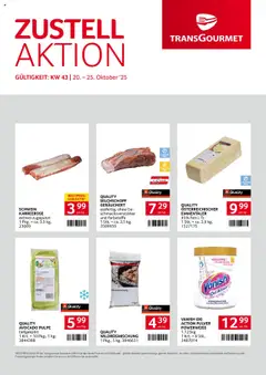 Vorschau Transgourmet  Zustellaktion gültig ab 20.10.2025