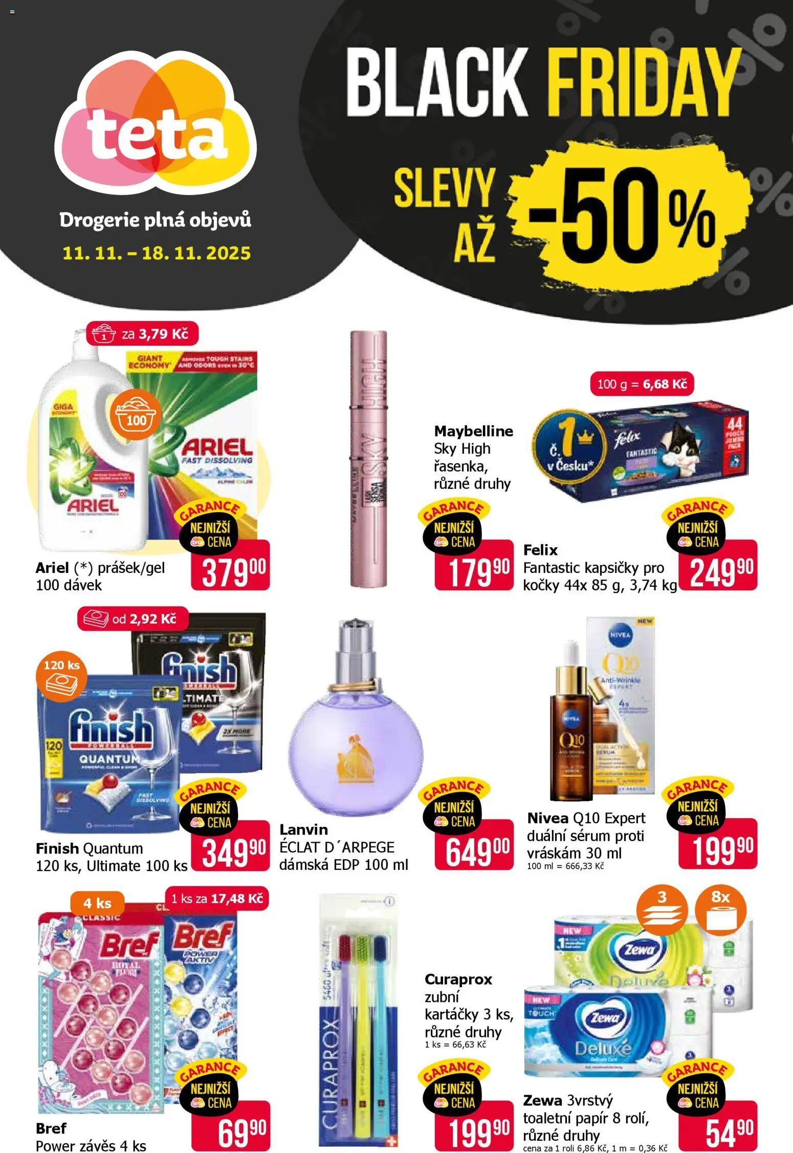TETA Drogerie Black Friday - strana 1- platný od 11.11.2025