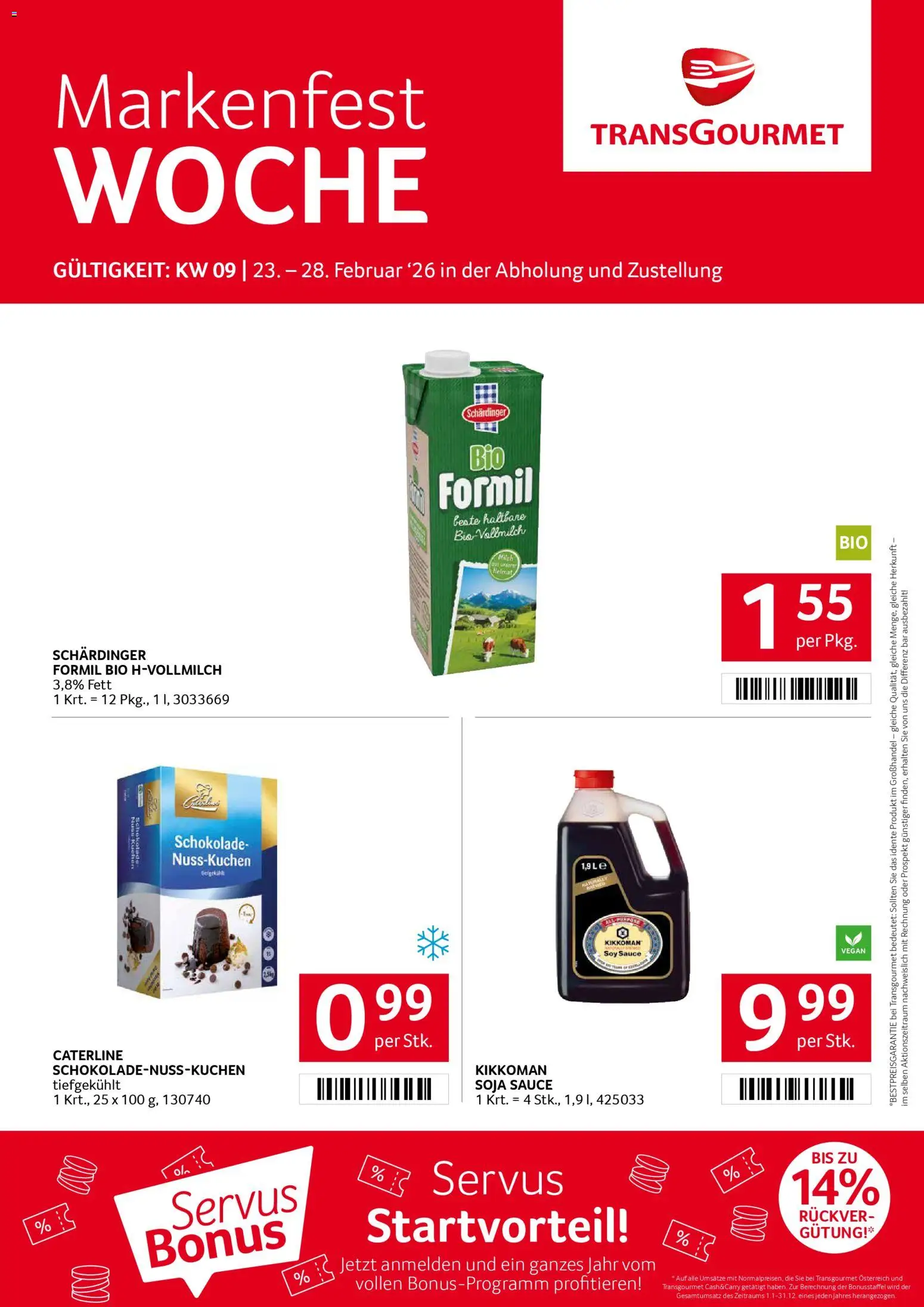 Transgourmet Markenfestwoche - Seite 1- gültig ab 23.02.2026