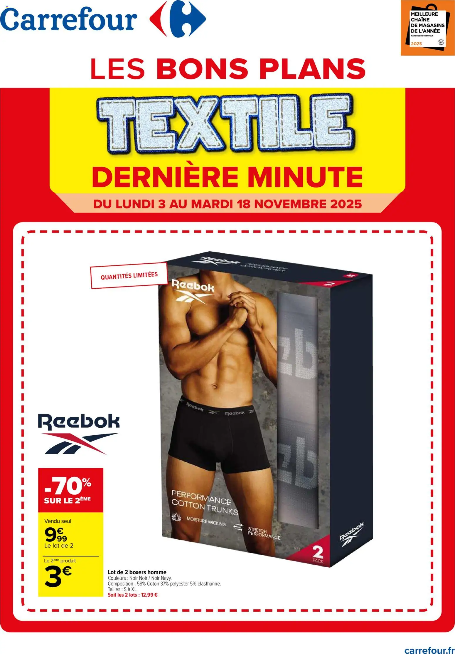 Carrefour catalogue les bons plans textile - page 1 - valable à partir du 03/11/2025