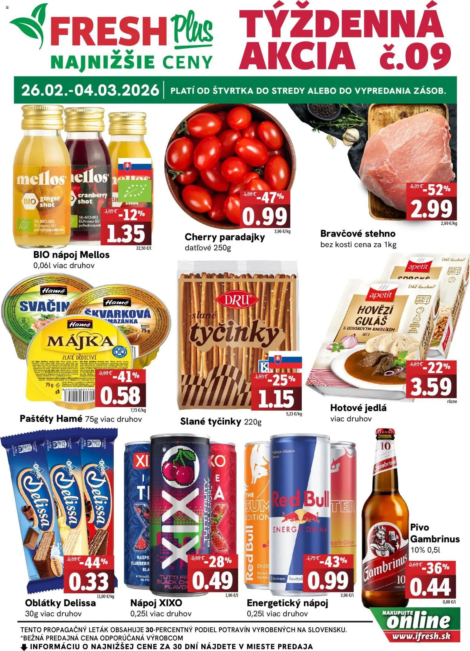 Fresh leták - strana 1- platný od 26.02.2026