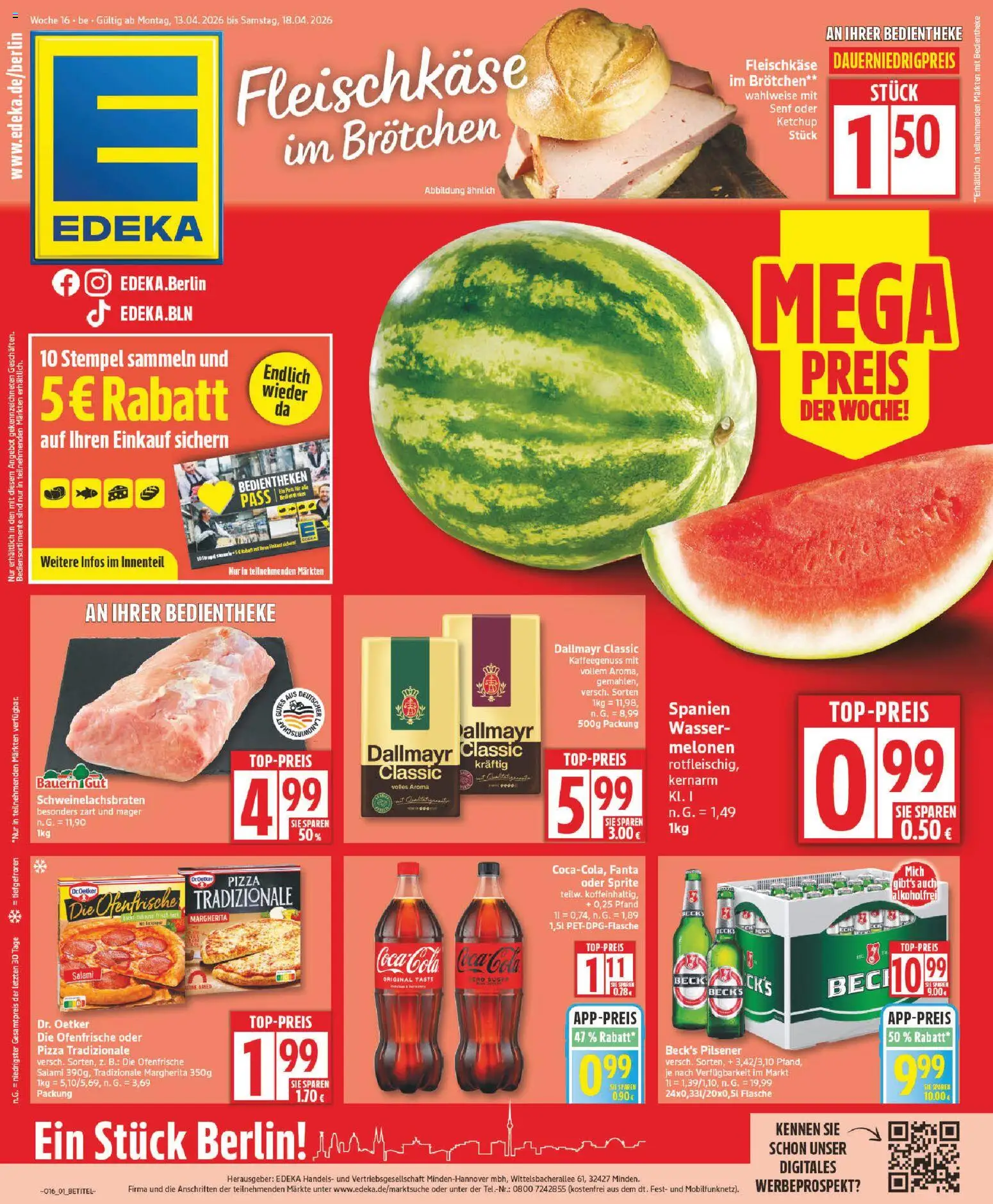 Edeka Prospekt 	 - Seite 1 - gültig ab 13.04.2026