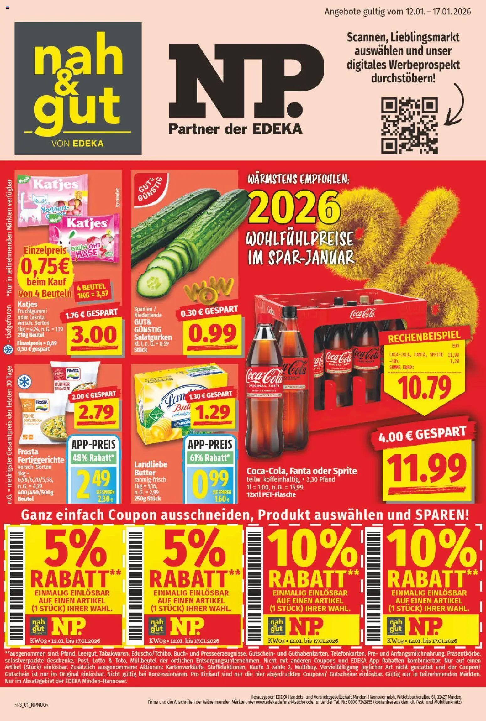 NP Discount Prospekt 	 - Seite 1 - gültig ab 12.01.2026