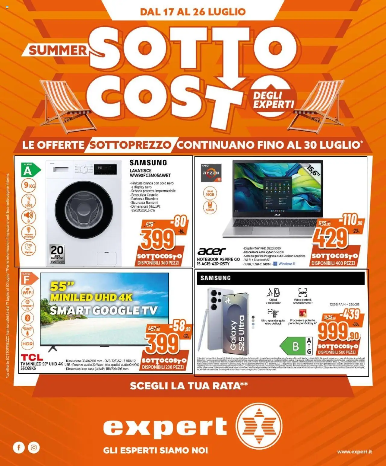 Volantino Expert	 - pagina 1 - valido dal 17/07/2025