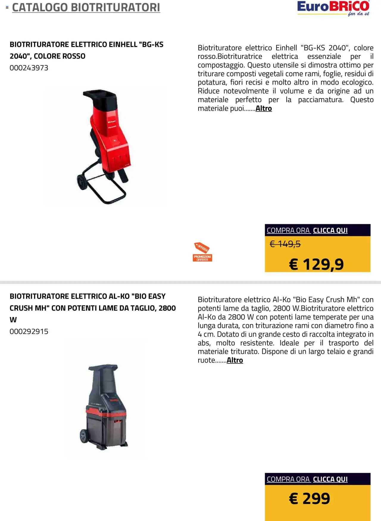 Eurobrico Biotrituratori catalogo - pagina 2 - valido dal 23/07/2025