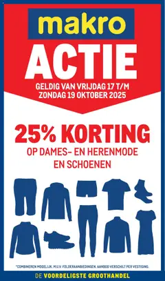Makro - Actie mode geldig vanaf 17-10-2025