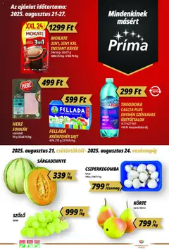 Előnézet CBA Príma Akciós újság érvényes 2025.08.21.-tól