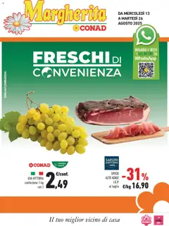 Anteprima Conad Margherita Lombardia catalogo valida dal 13/08/2025