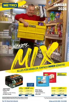 Vorschau Metro - Monats-Mix gültig ab 01.01.2026