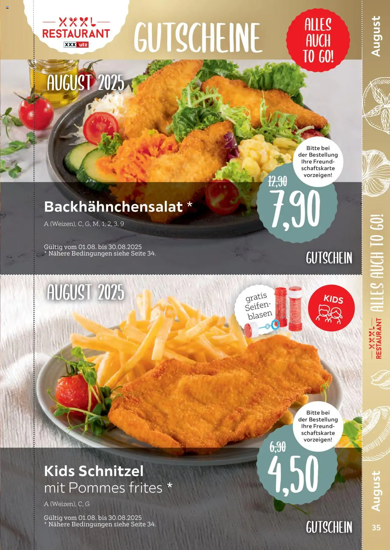 XXXL Lutz Restaurantgutscheine - Seite 3 - gültig ab 01.08.2025