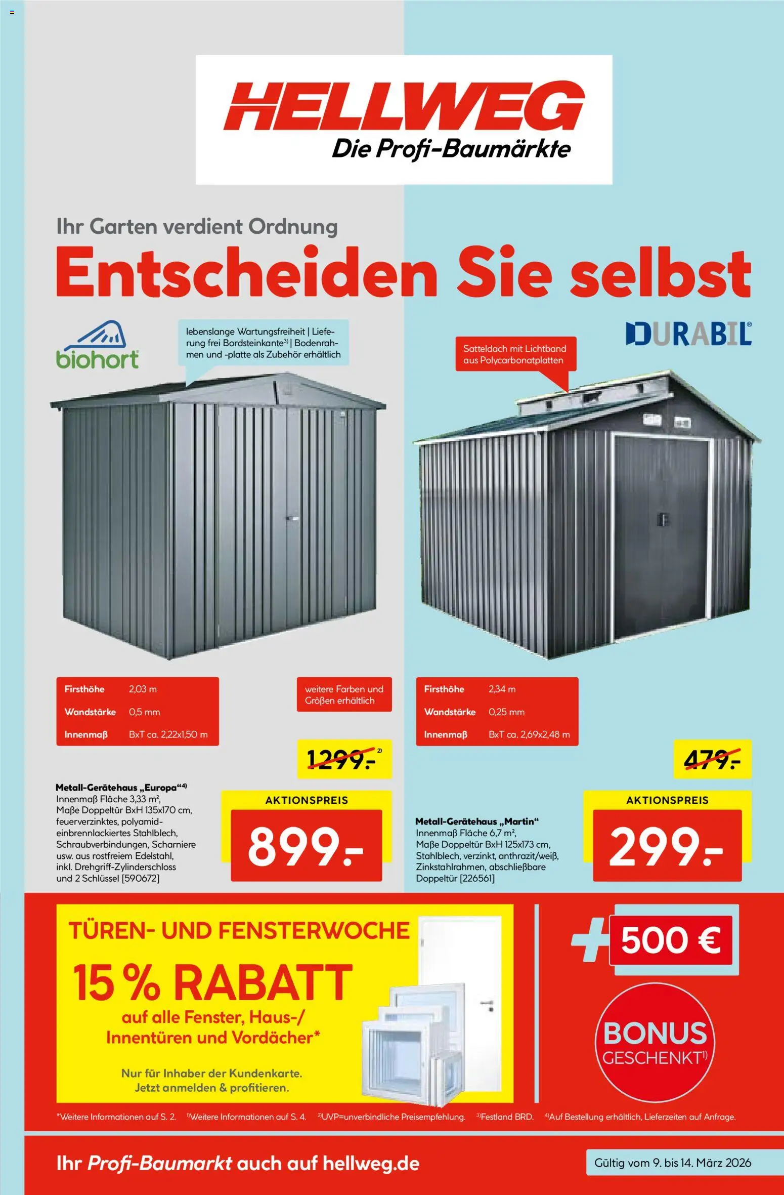 Hellweg Prospekt - Seite 1 - gültig ab 09.03.2026