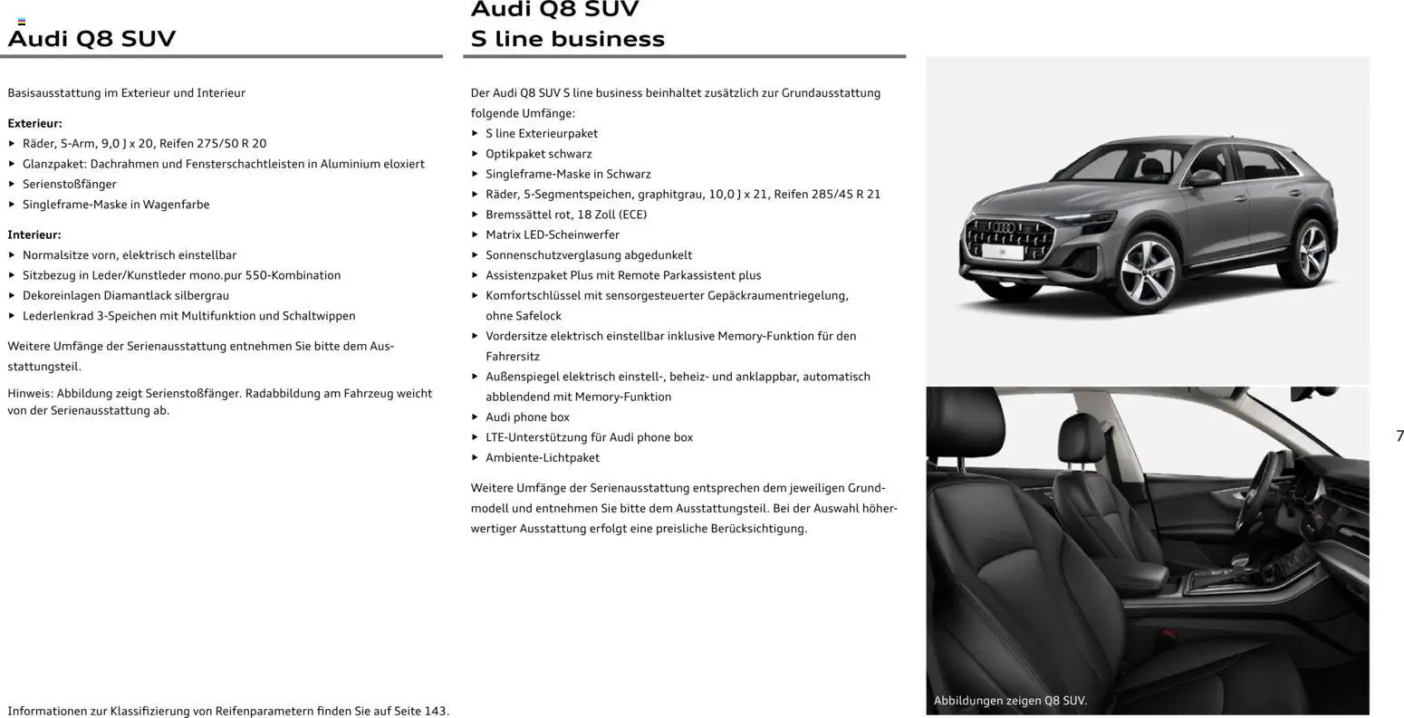 Audi Q8 - Seite 7 - gültig ab 06.11.2025