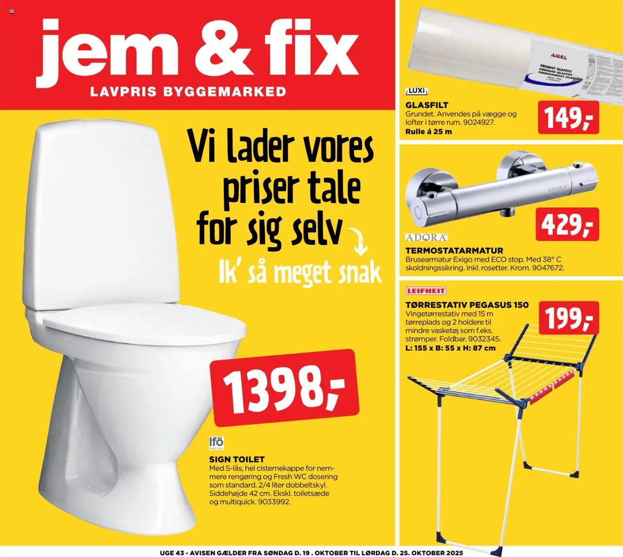 Jem & fix - Tilbudsavis - side 1- gyldig fra 19/10/2025