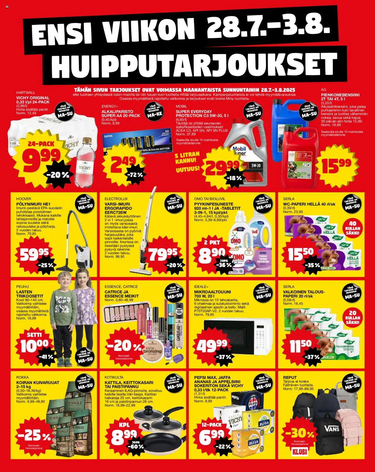 Tokmanni - Ensi viikon huipputarjoukset - sivu 1- voimassa alkaen 28/07/2025