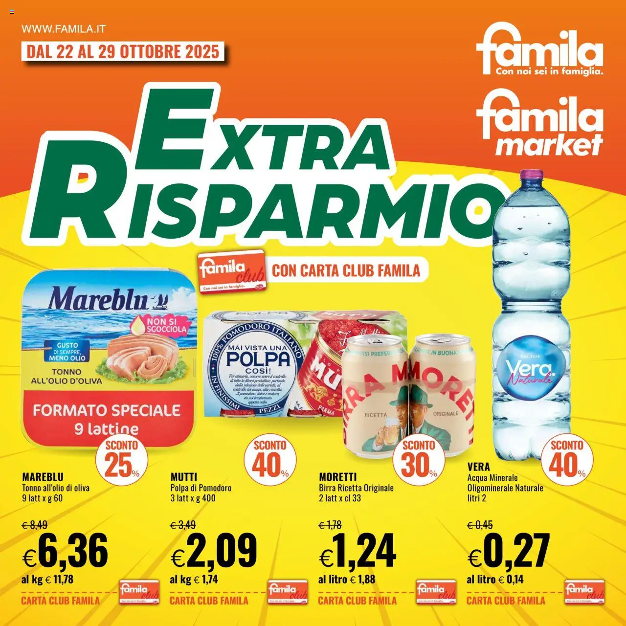 Famila Extra Risparmio catalogo - pagina 1 - valido dal 22/10/2025