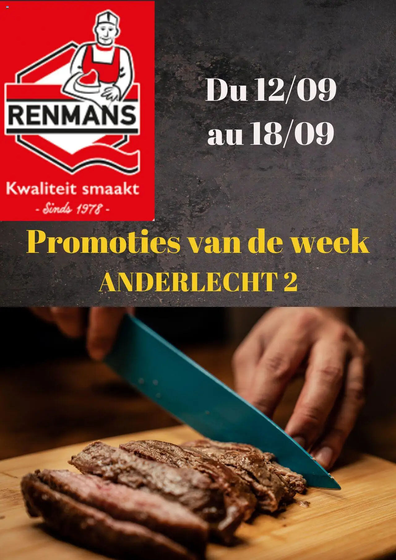 Renmans folder / publicité - pagina 1- geldig vanaf 12/09/2025