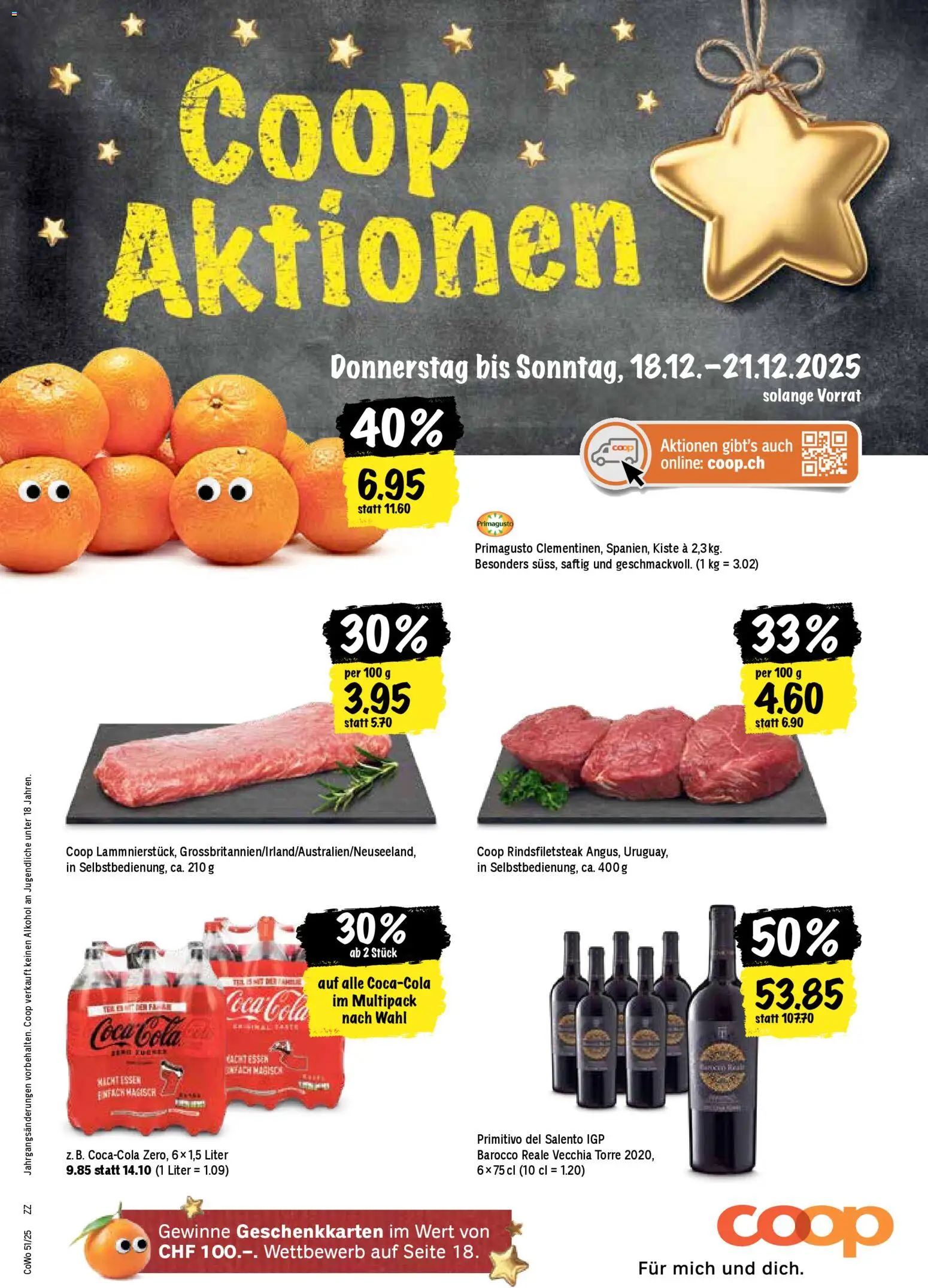 Coop Aktionen - Seite 1- gültig ab 18.12.2025
