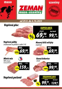 Náhled Prodejny Zeman leták platný od 29.09.2025