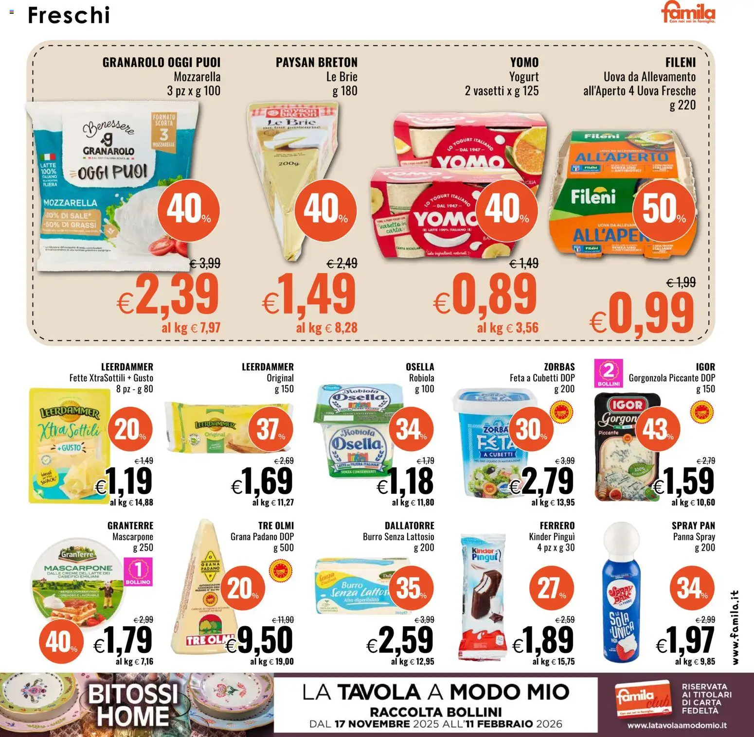 Volantino Famila	 - pagina 13 - valido dal 27/11/2025