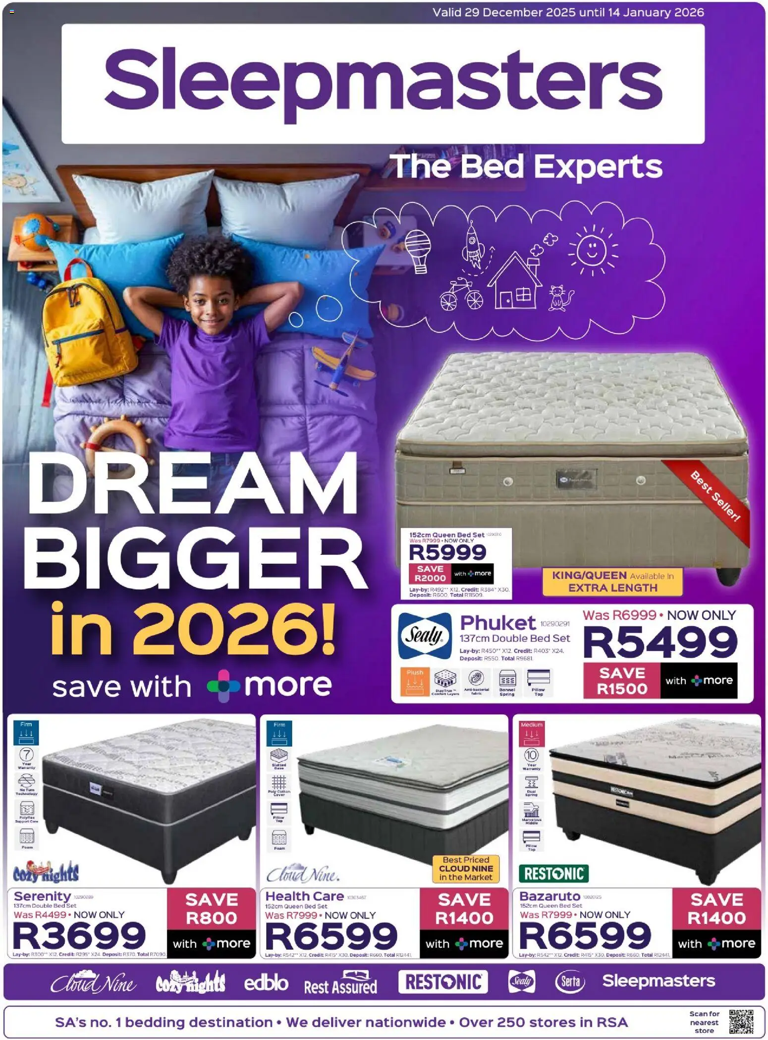 Sleepmasters Specials - page 1- valid from 29/12/2025