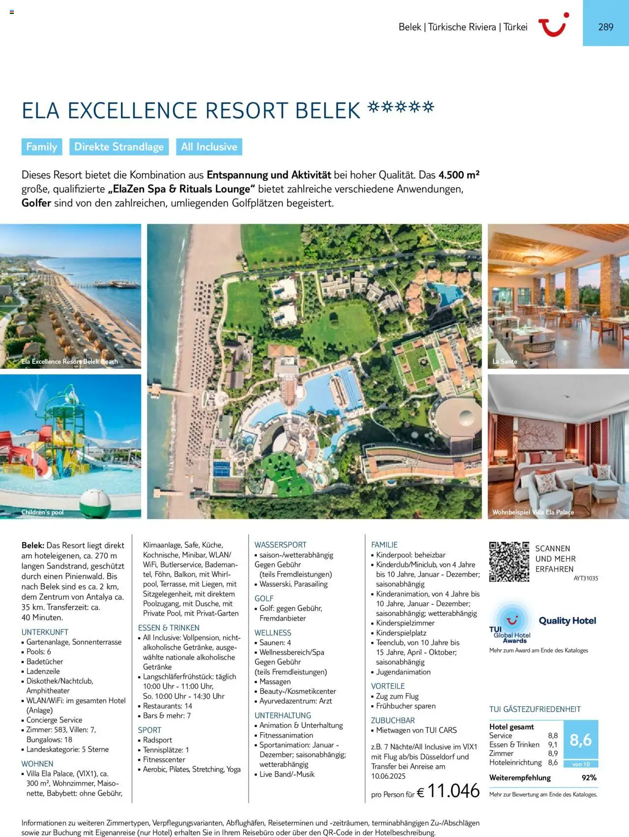 TUI  Südeuropa & Nordafrika 2025/26 - Seite 289 - gültig ab 01.01.2025
