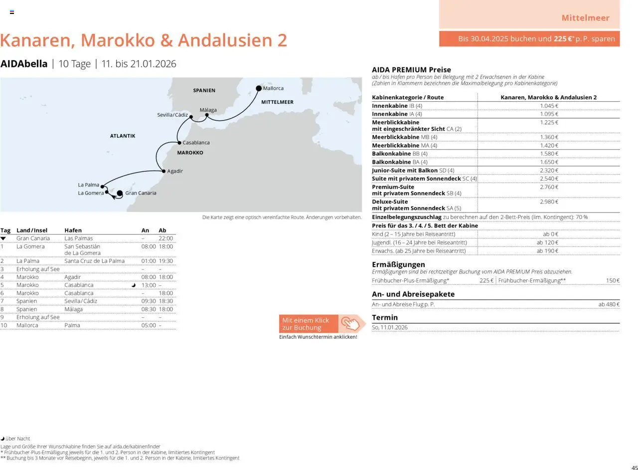 Aida Prospekt Winter 2025/26 - Seite 45 - gültig ab 01.10.2025