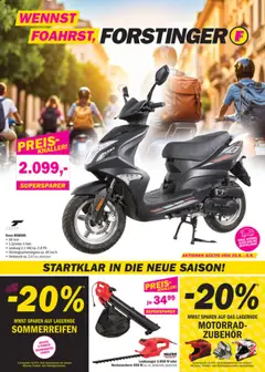 Vorschau Forstinger Flugblatt gültig ab 20.08.2025