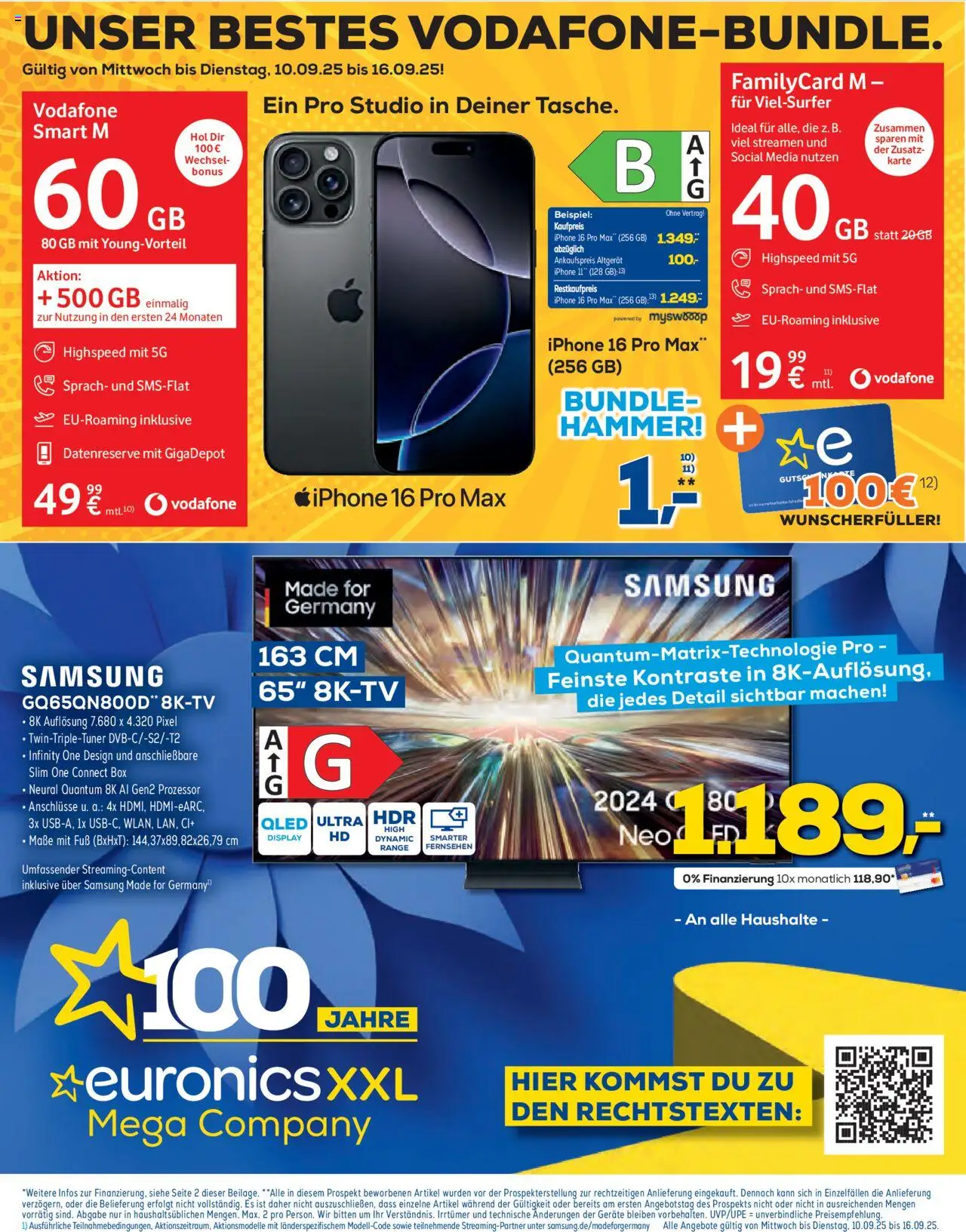 Euronics Prospekt 	 - Seite 1 - gültig ab 10.09.2025