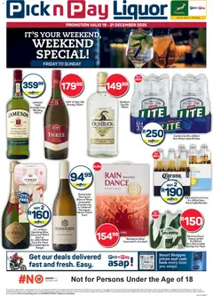 Preview Pick n Pay - Liquor Weekend Specials valid from 19/12/2025