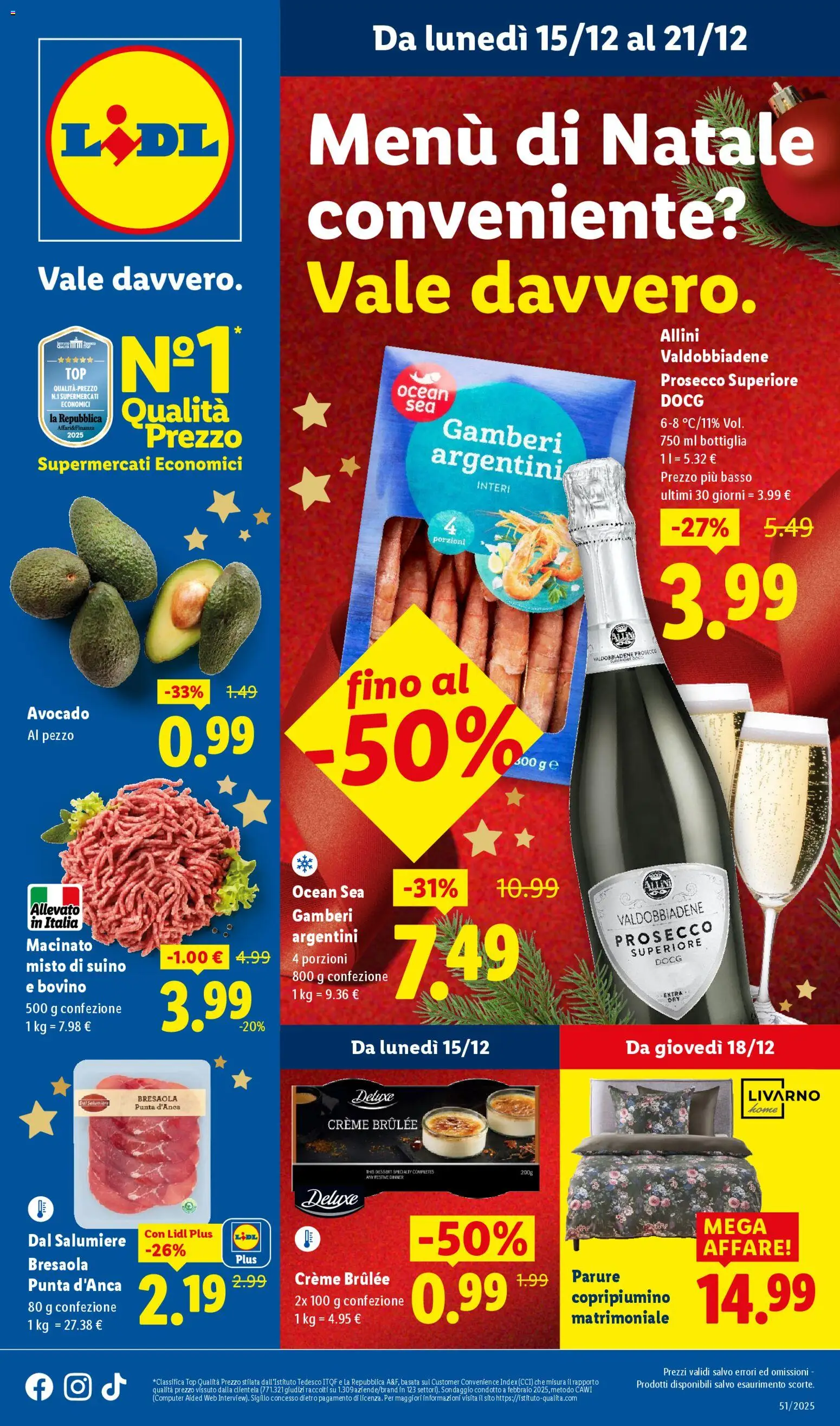 Volantino Lidl	 - pagina 1 - valido dal 15/12/2025