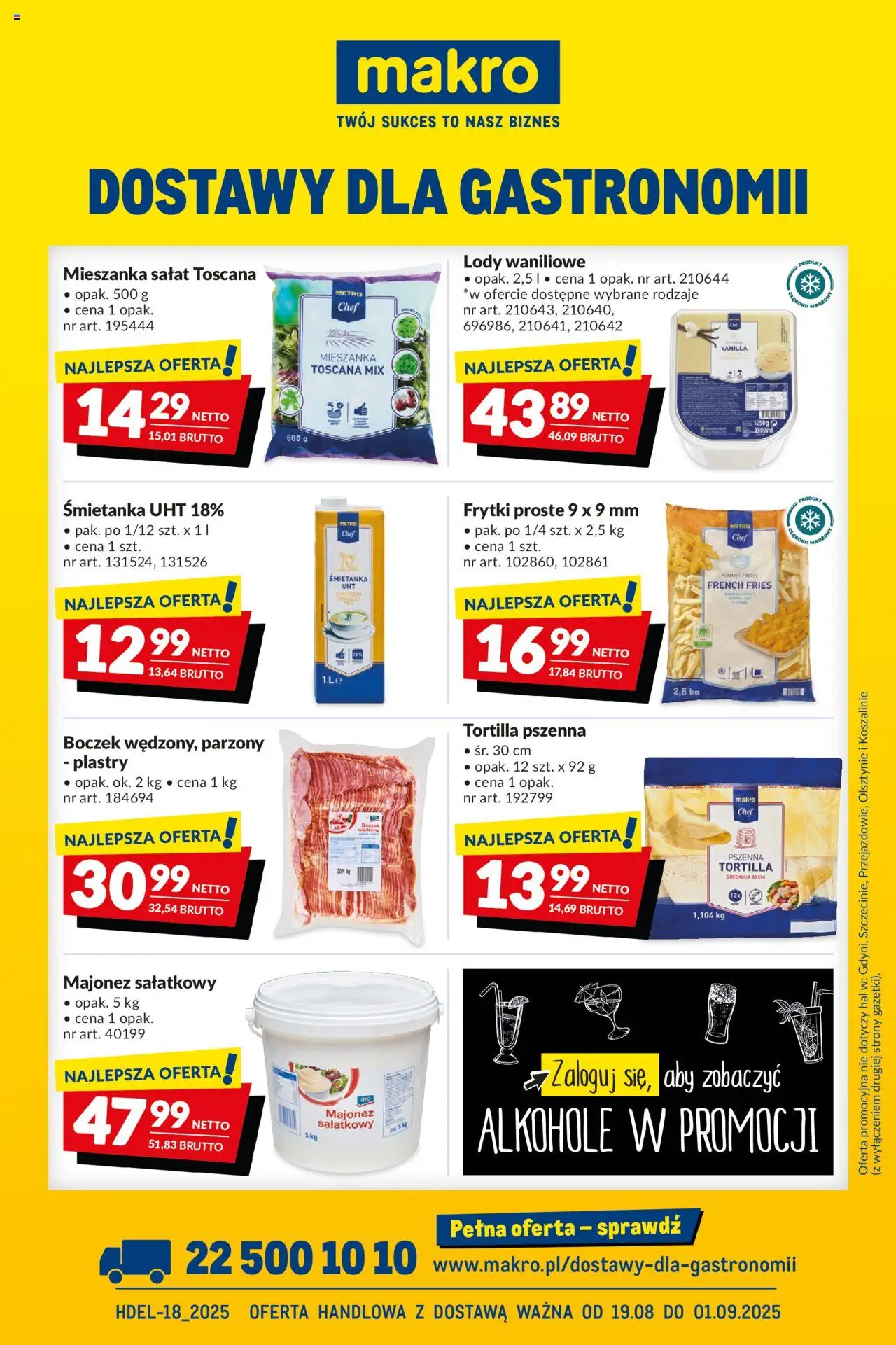 Makro Gazetka - Dostawy dla gastronomii - strona 1- ważny od 19.08.2025