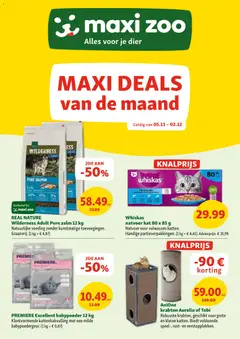 Maxi Zoo folder geldig vanaf 05/11/2025