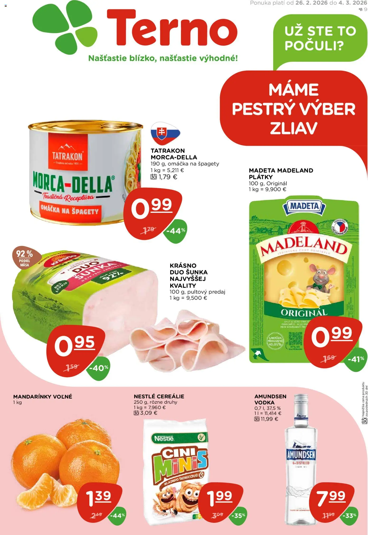 Terno leták - strana 1- platný od 26.02.2026