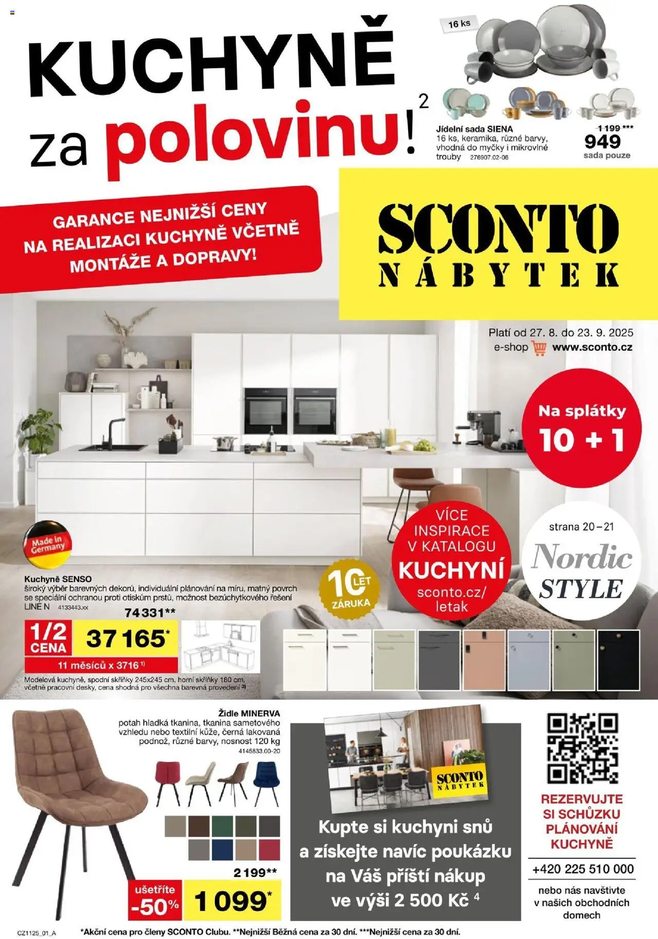 Sconto nábytek leták - strana 1- platný od 27.08.2025