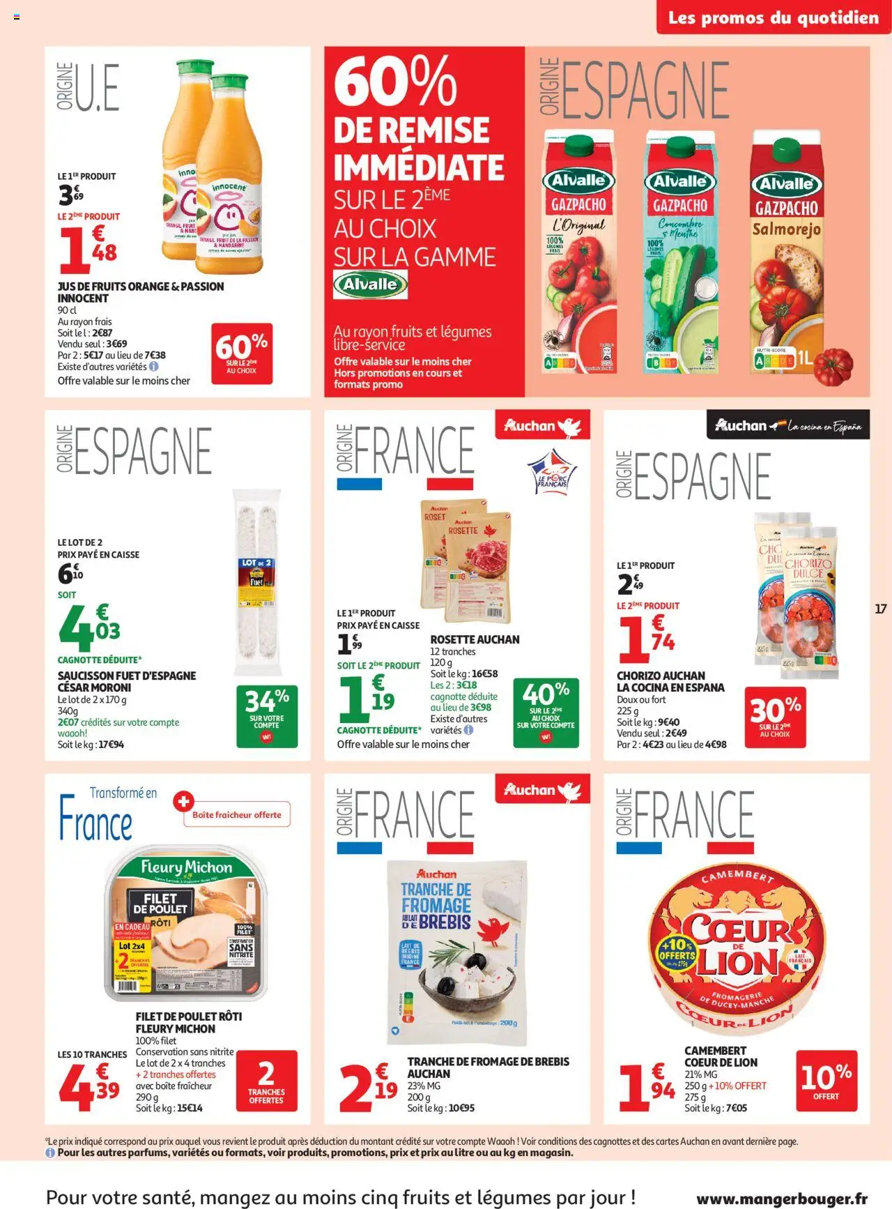 Auchan C'est parti pour une année moins chère dans votre super - page 17 - valable à partir du 16/07/2025