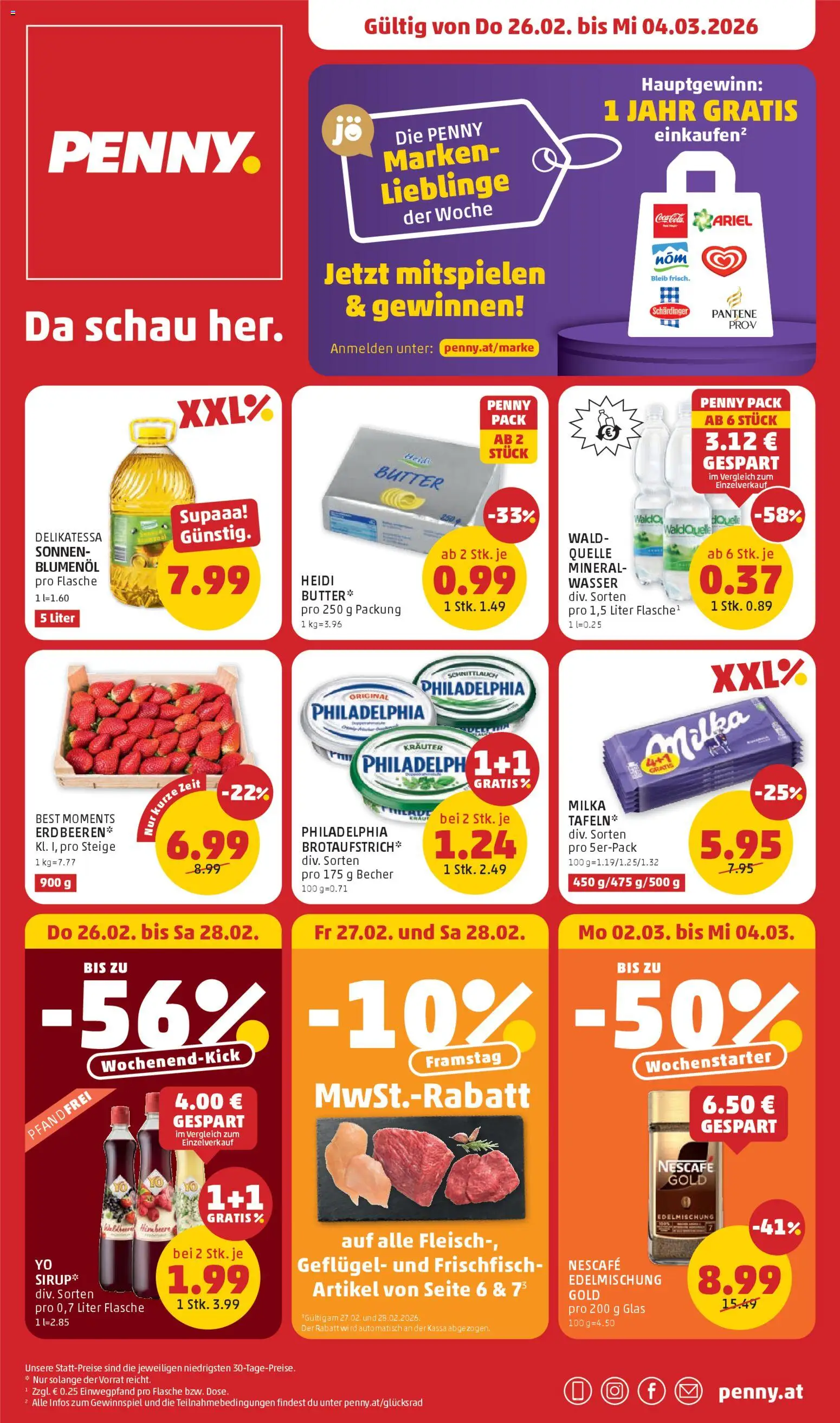 Penny Markt Flugblatt - Seite 1- gültig ab 26.02.2026