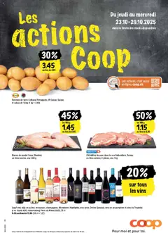 Vorschau Coop - Les actions de la semaine gültig ab 23.10.2025
