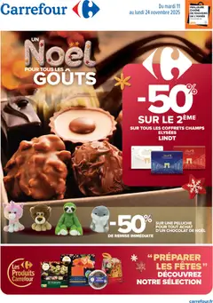 Aperçu Carrefour Un noël pour tous les goûts valable à partir du 11/11/2025
