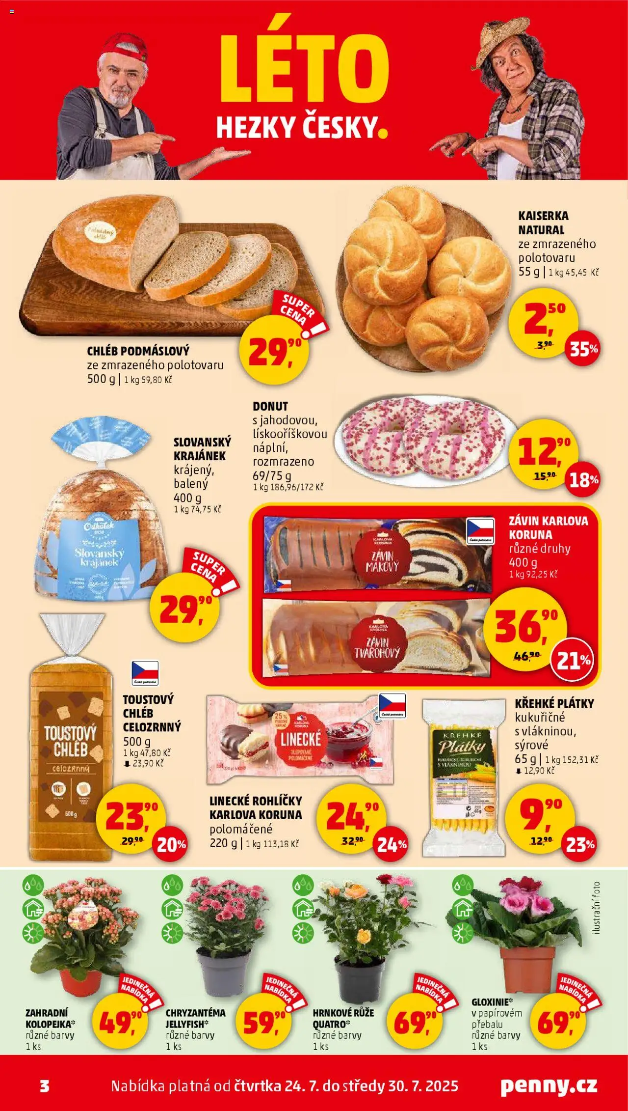 Penny Market leták - Čtvrtečník - strana 3- platný od 24.07.2025
