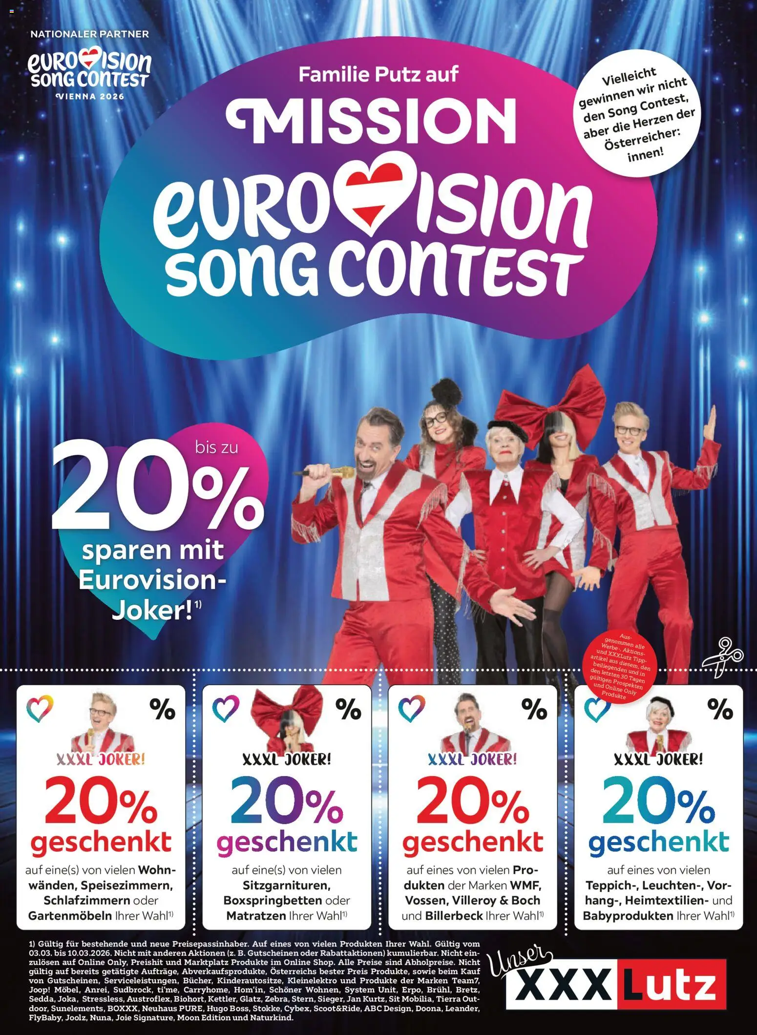XXXLutz Mission Eurovision Song Contest - Seite 1- gültig ab 03.03.2026