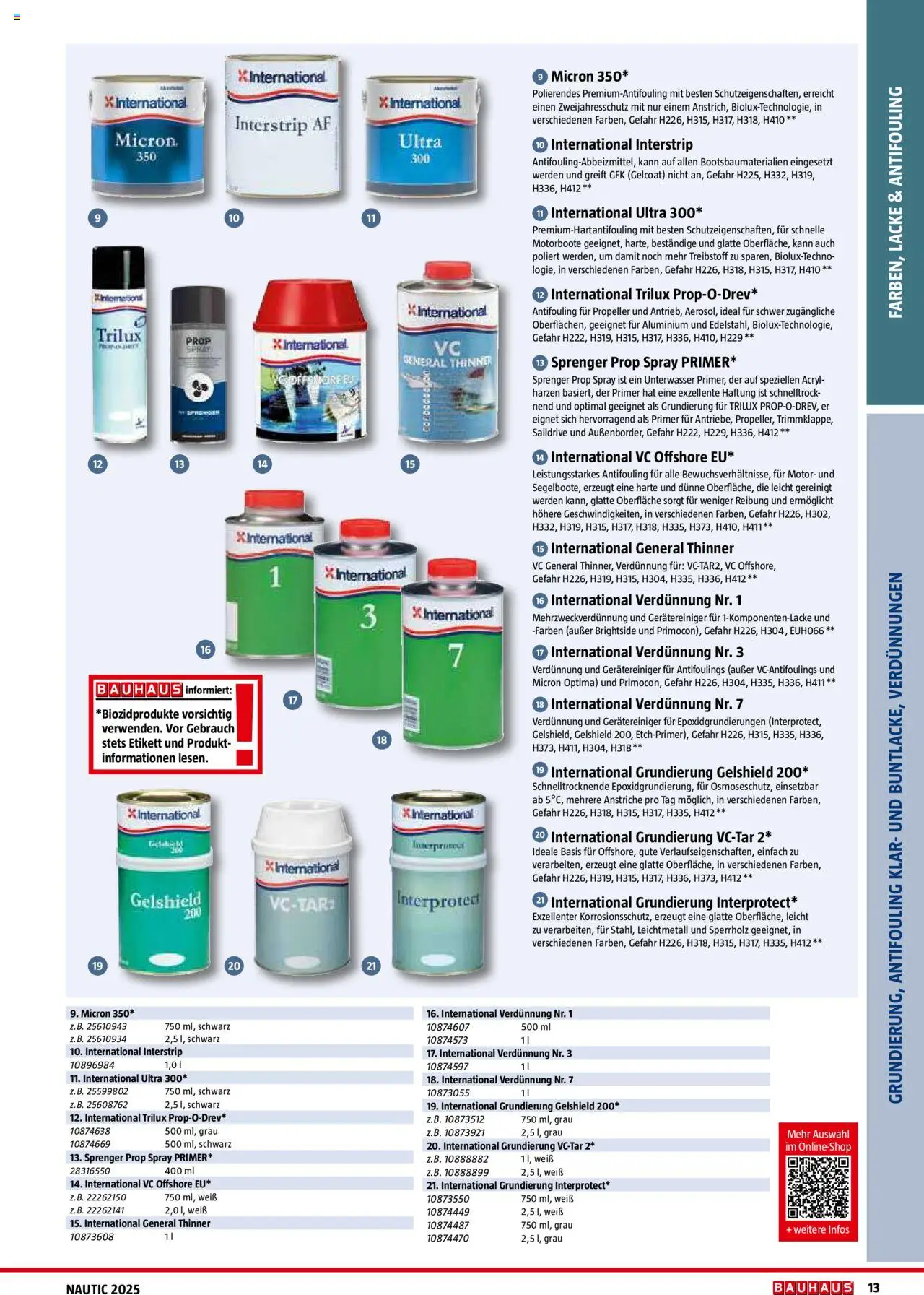 Bauhaus Nautic Katalog / Der Wassersport-Ausrüster 2025 - Seite 13 - gültig ab 20.01.2025