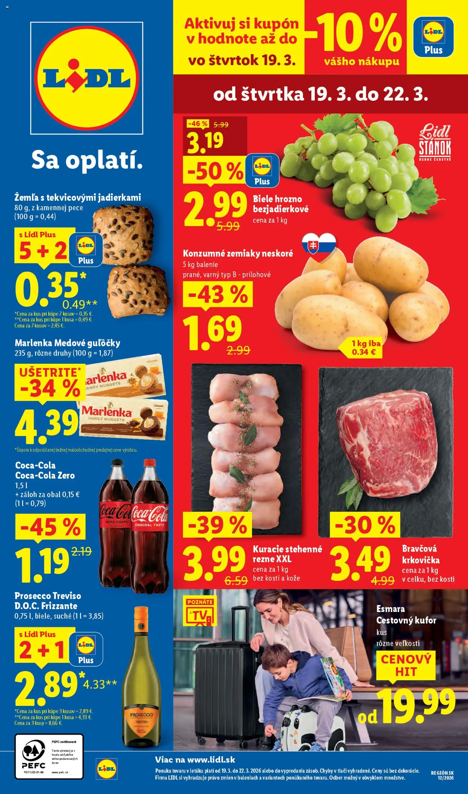 Lidl leták - strana 1- platný od 19.03.2026