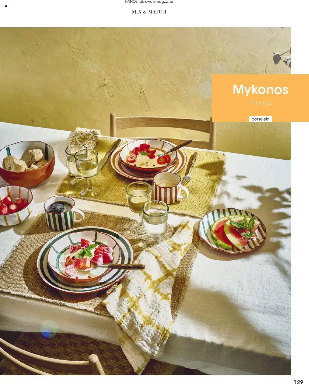 Hanos - Tableware magazine 2025-2026 - page 129- valid from 01-09-2025