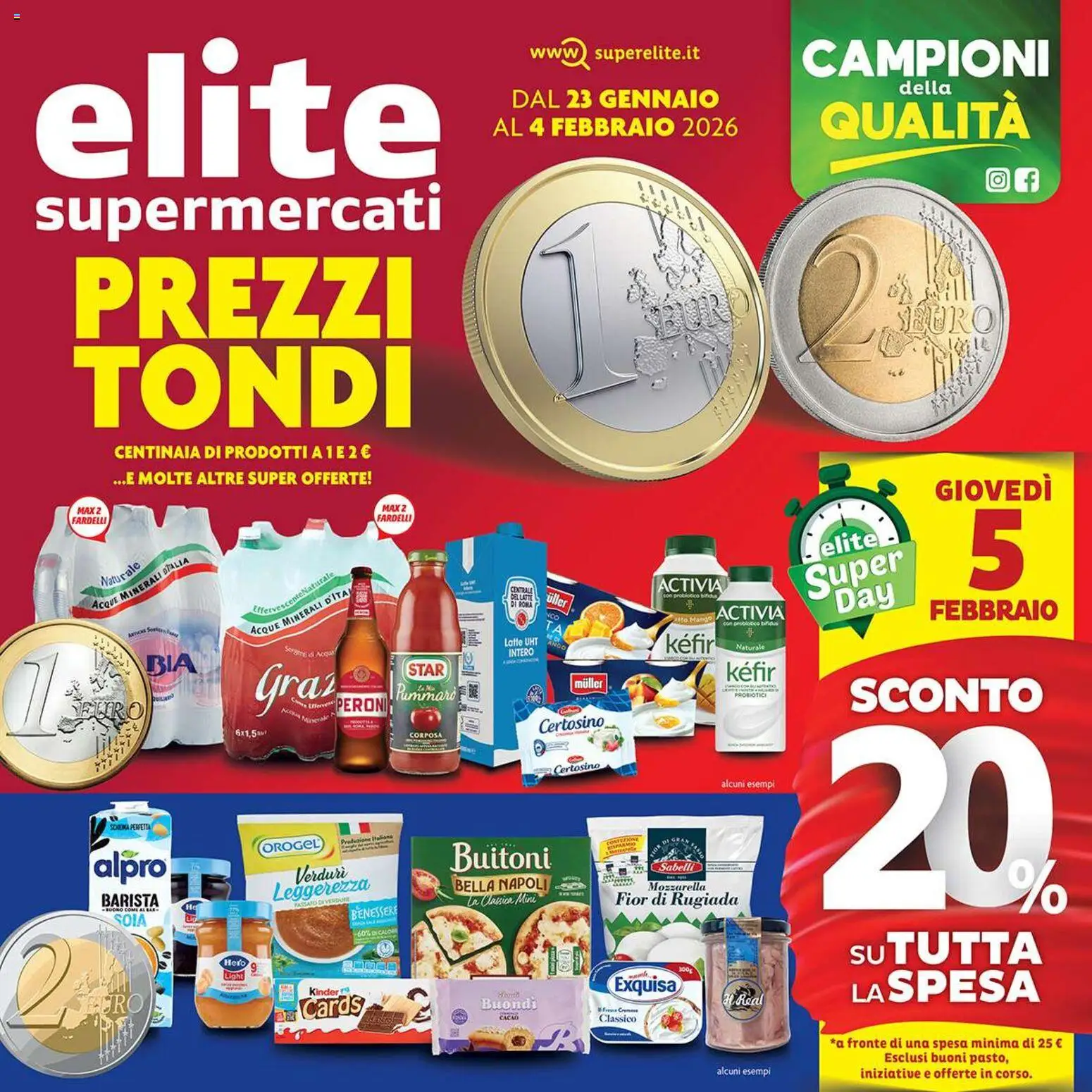 Volantino Elite Supermercati	 - pagina 1 - valido dal 23/01/2026