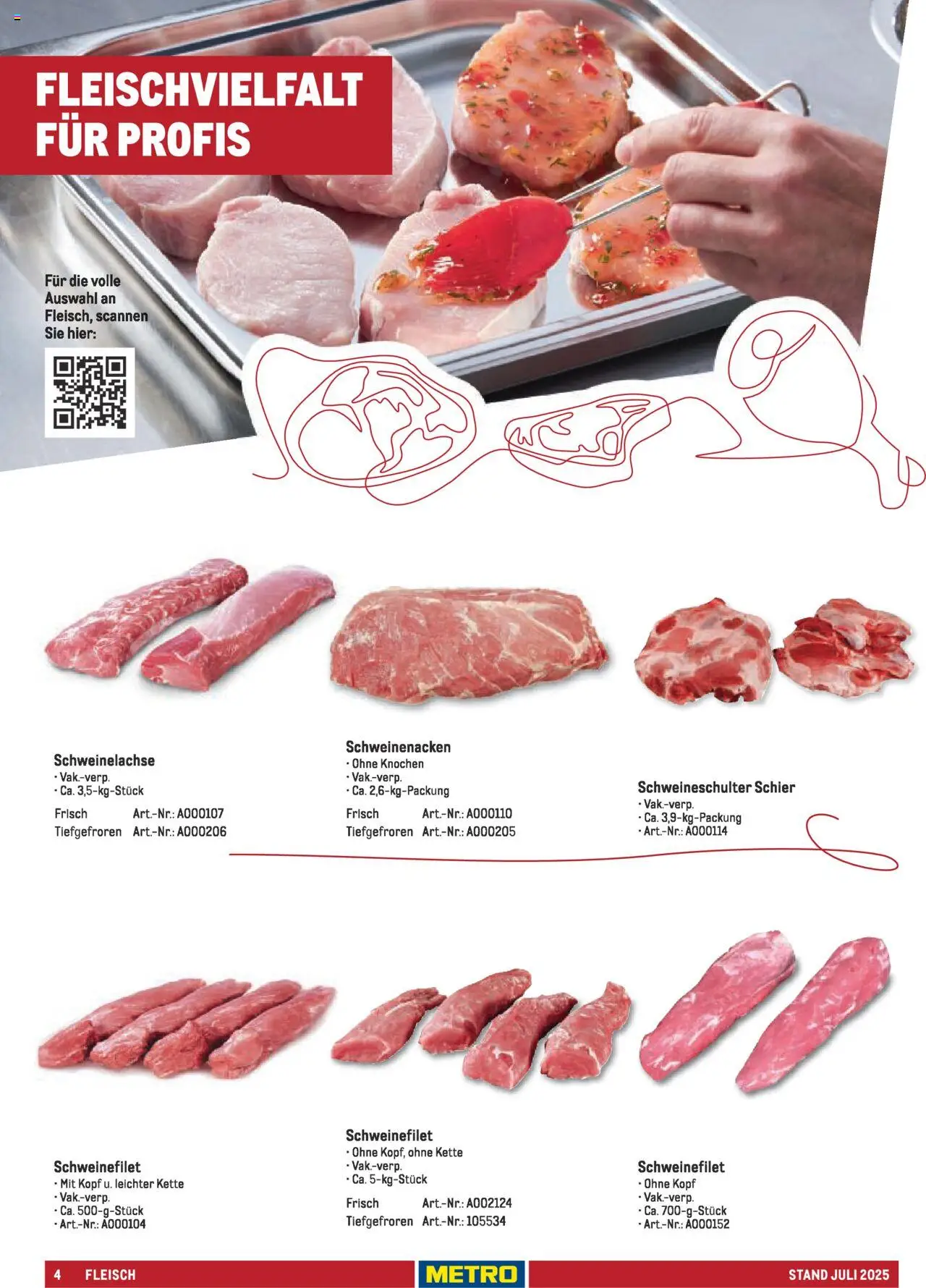 Metro - Sortimentskatalog Lieferservice - Seite 4 - gültig ab 31.07.2025