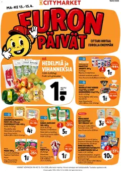 Esikatselu K-Citymarket tarjoukset voimassa alkaen 13/04/2026