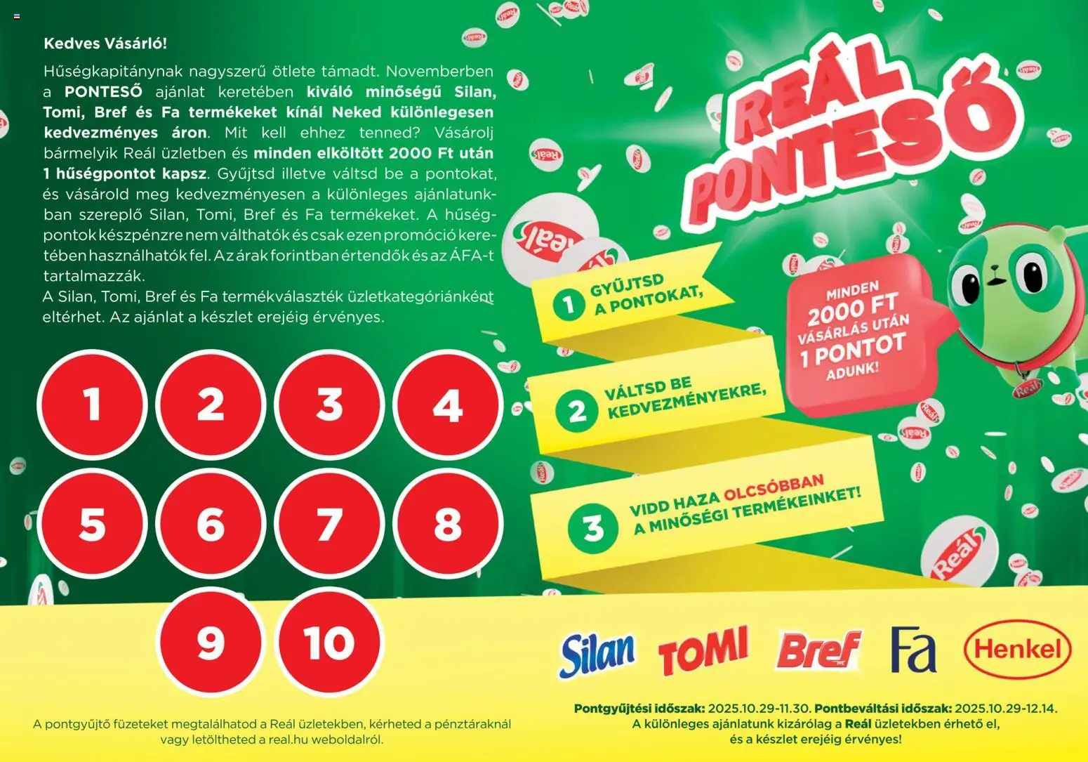 Reál Szórólap - 1oldal - érvényes 2025.10.29.-tól