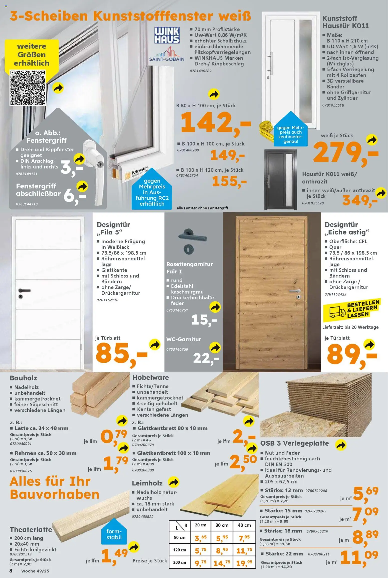 Globus Baumarkt Prospekt 	 - Seite 8 - gültig ab 01.12.2025