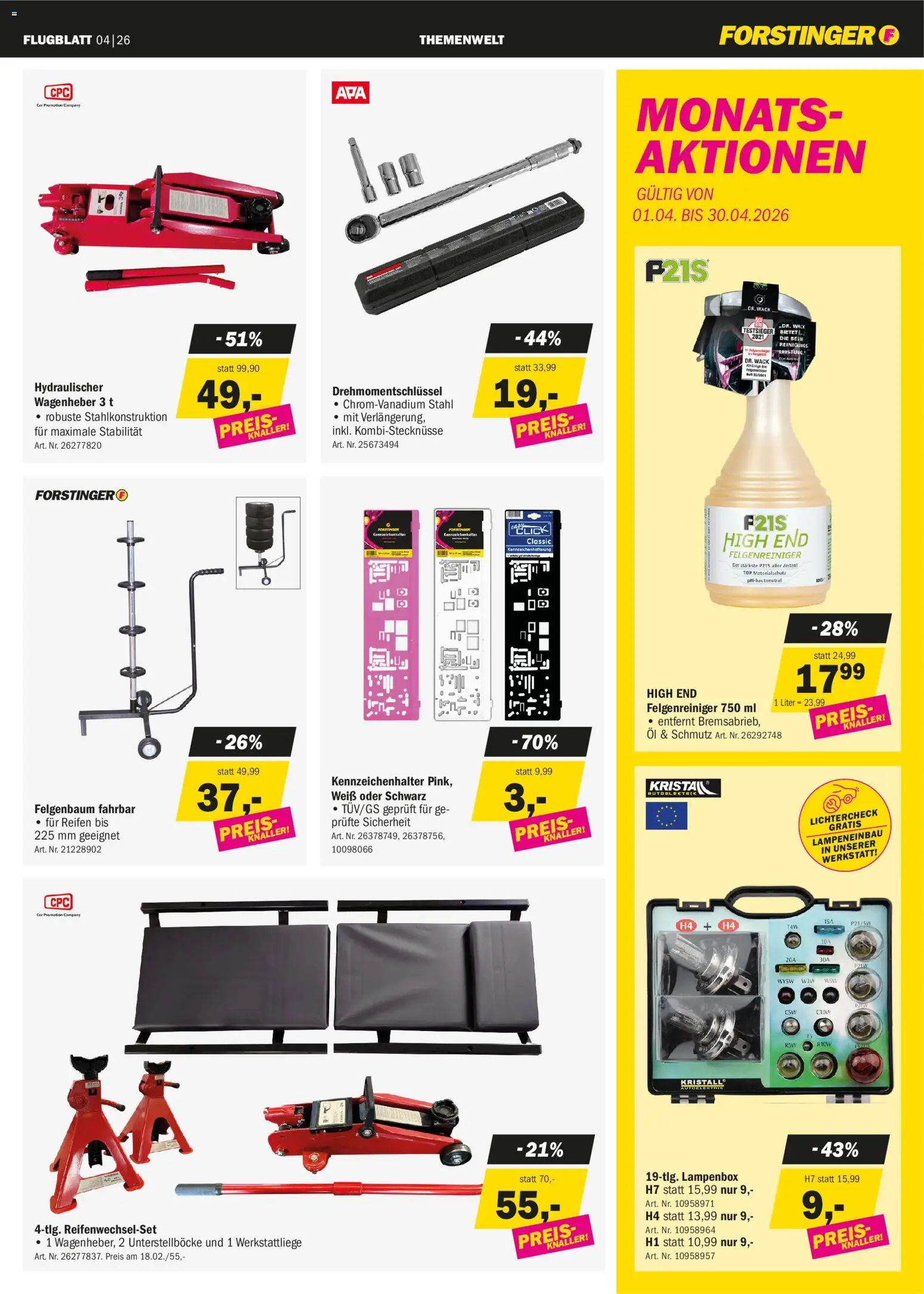 Forstinger Flugblatt - page 3- valid from 25.03.2026
